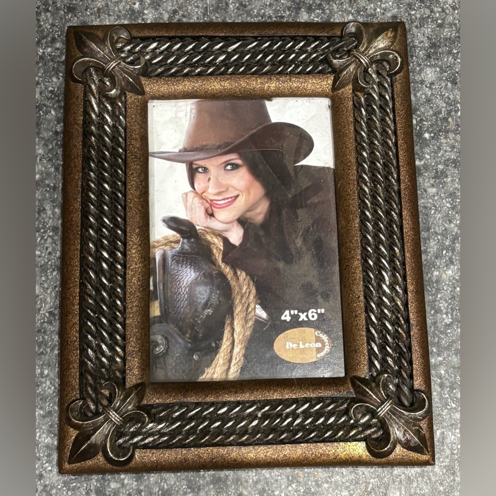 New De Leon Collections Picture Frame Country Western 4x6